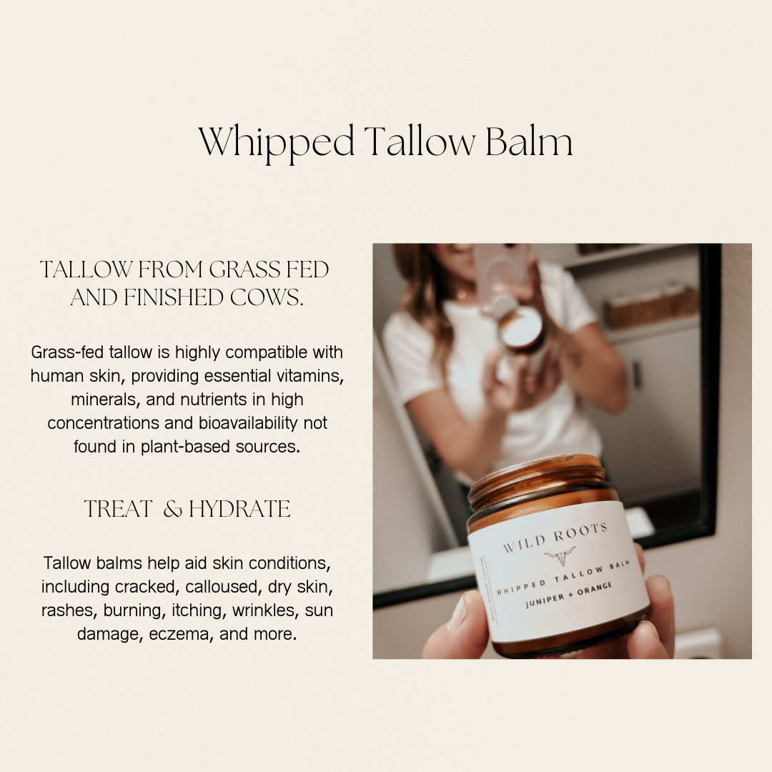 Unscented Tallow Balm | Grass Fed Beef Tallow Balm