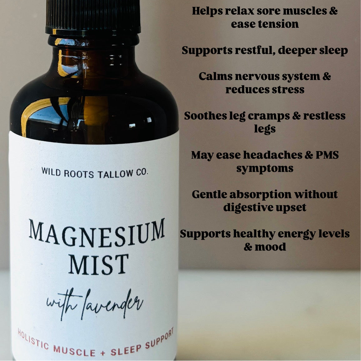 Lavender Magnesium Mist Spray | Sleep and Sore Muscle Aid