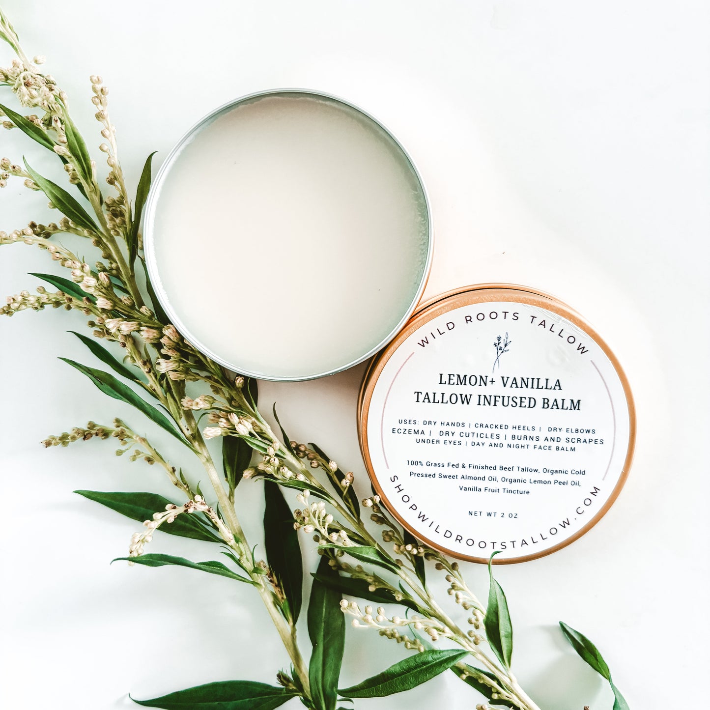 Lemon + Vanilla Tallow Balm