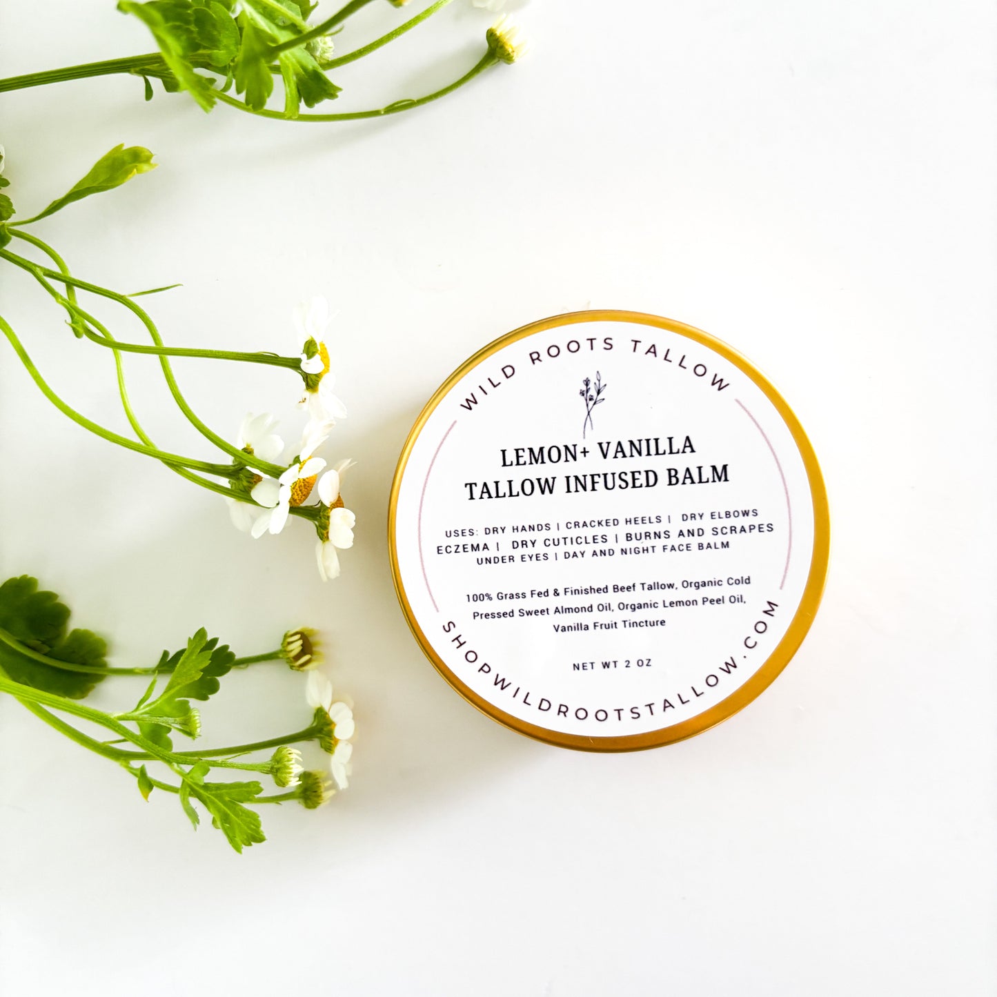 Lemon + Vanilla Tallow Balm