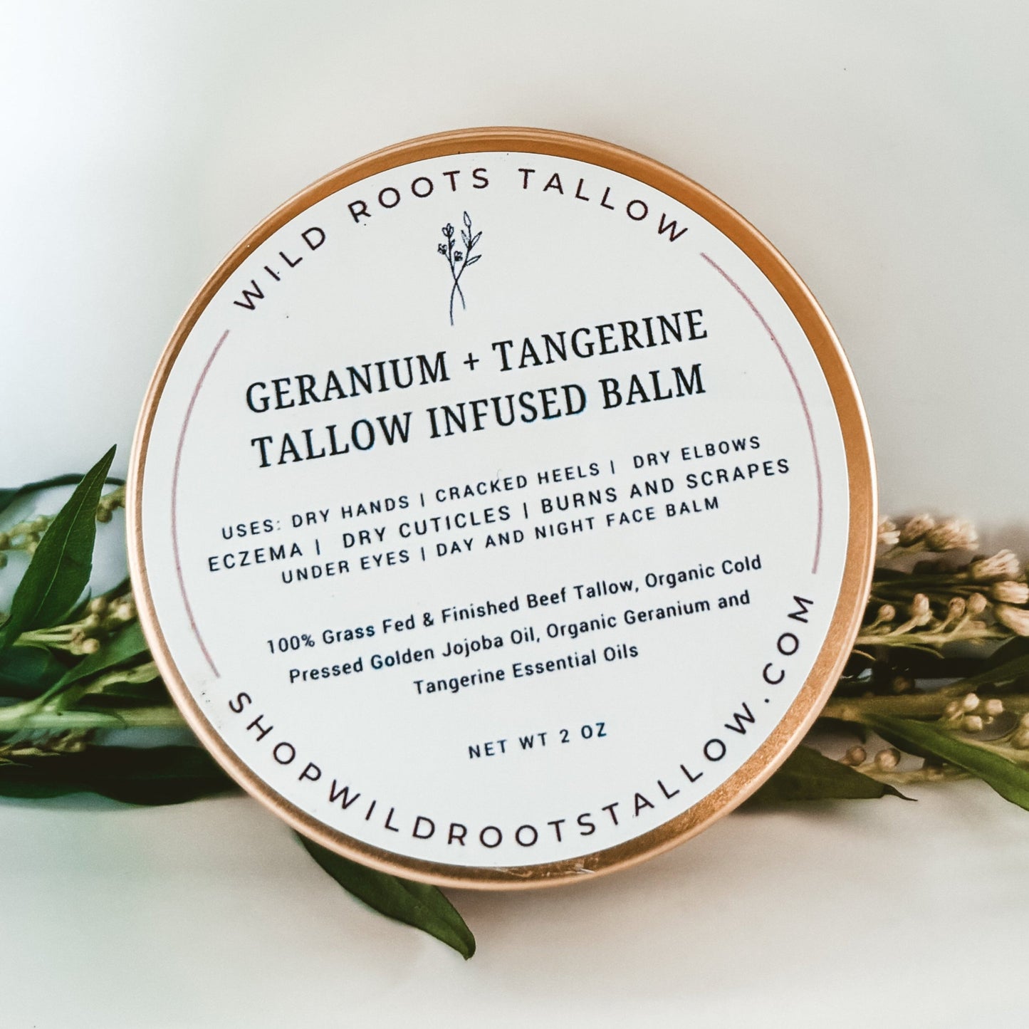 Geranium + Tangerine Tallow Balm