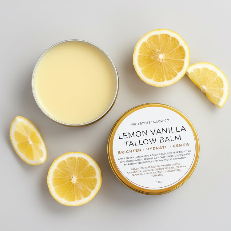 Lemon + Vanilla Tallow Hand + Body Balm
