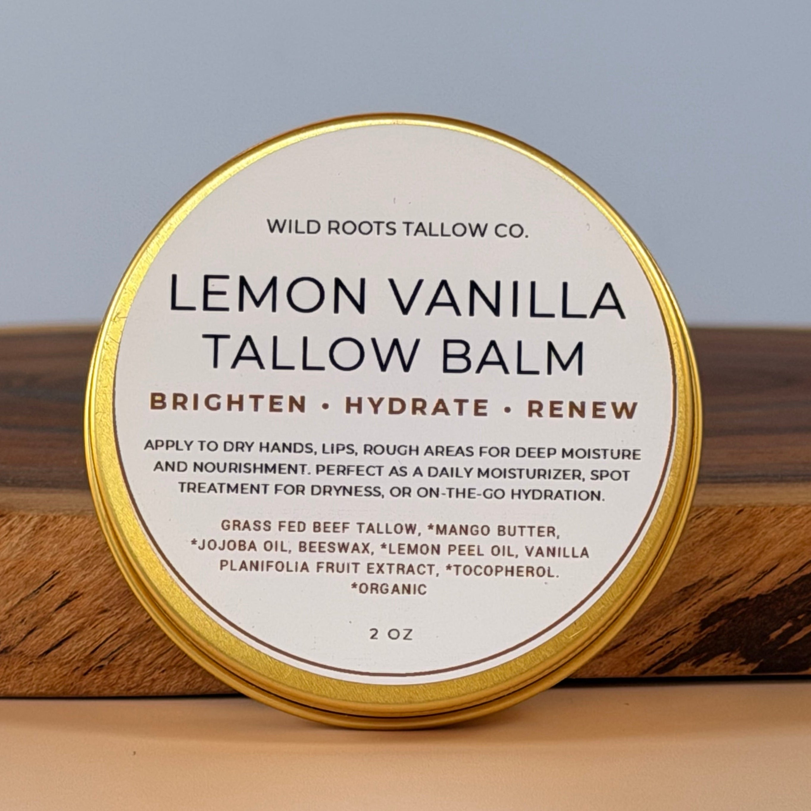 Lemon + Vanilla Tallow Hand + Body Balm