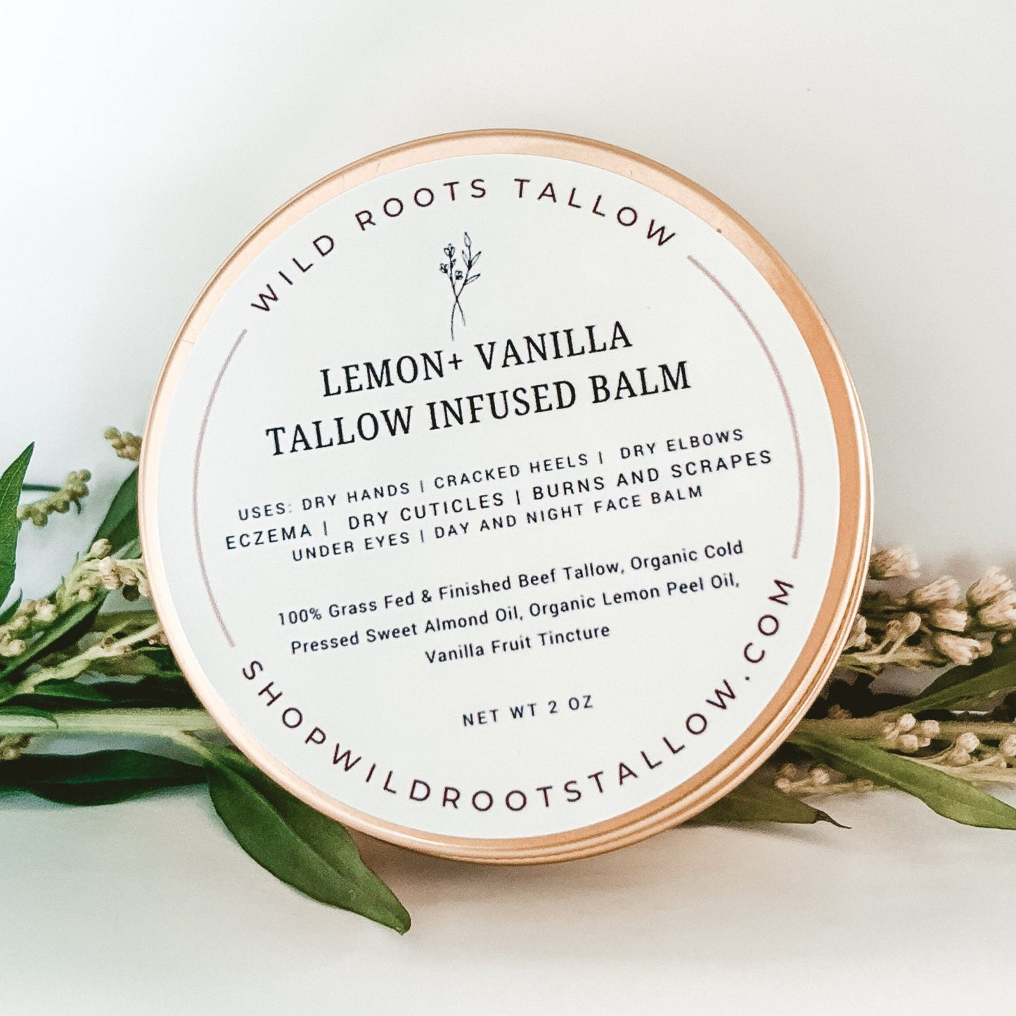 Lemon + Vanilla Tallow Balm