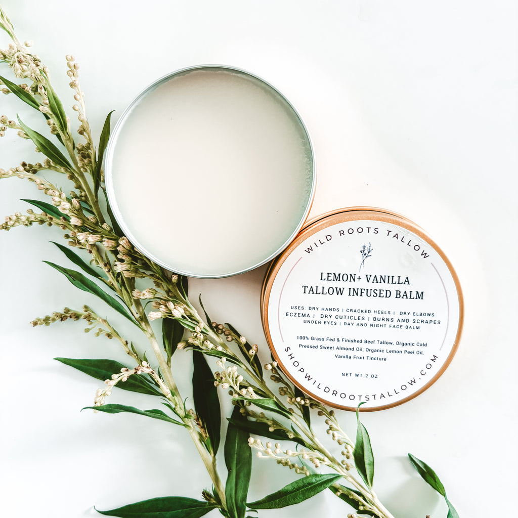 Lemon + Vanilla Tallow Balm