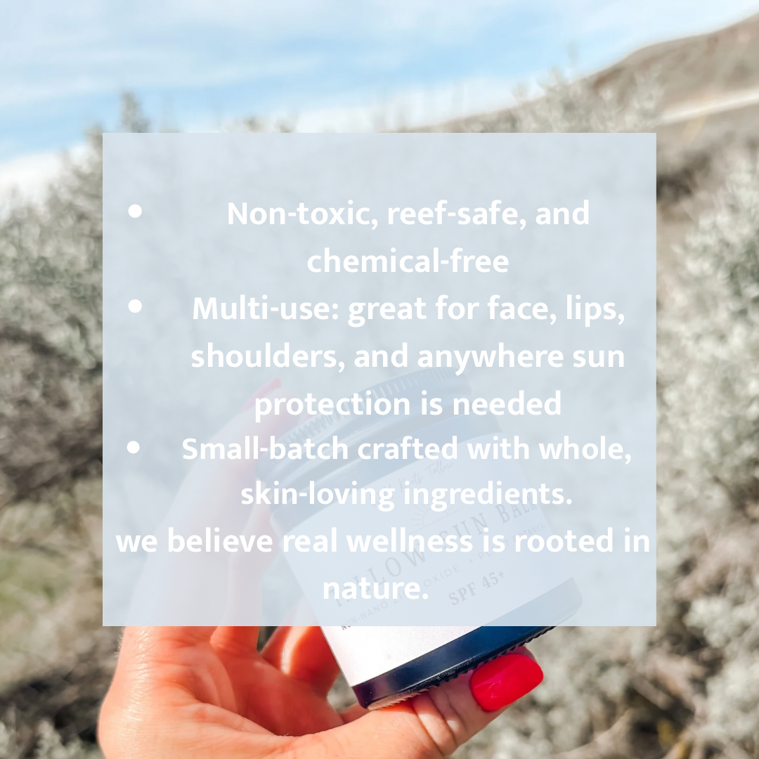 Tallow Sun Balm | Full Body Protection| Non-nano Zinc Oxide | Pure and Natural