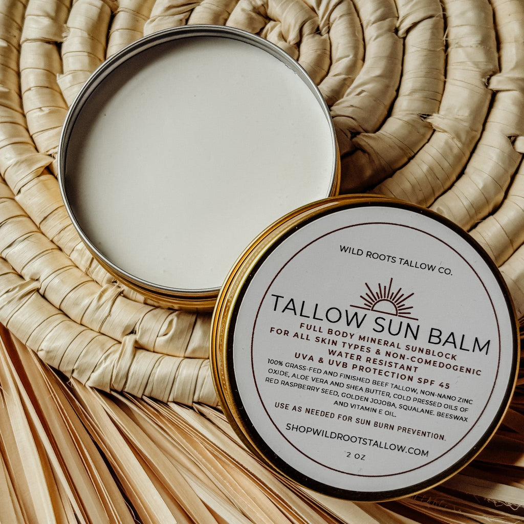 Tallow Sun Balm – Natural Mineral SPF