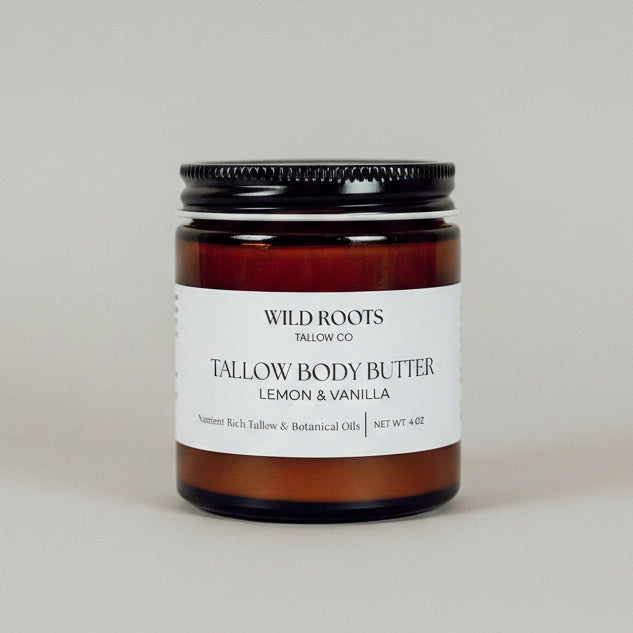 Lemon + Vanilla Tallow Body Butter