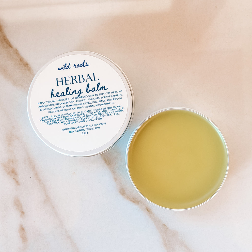 Herb Infused Tallow & Hemp Healing Balm