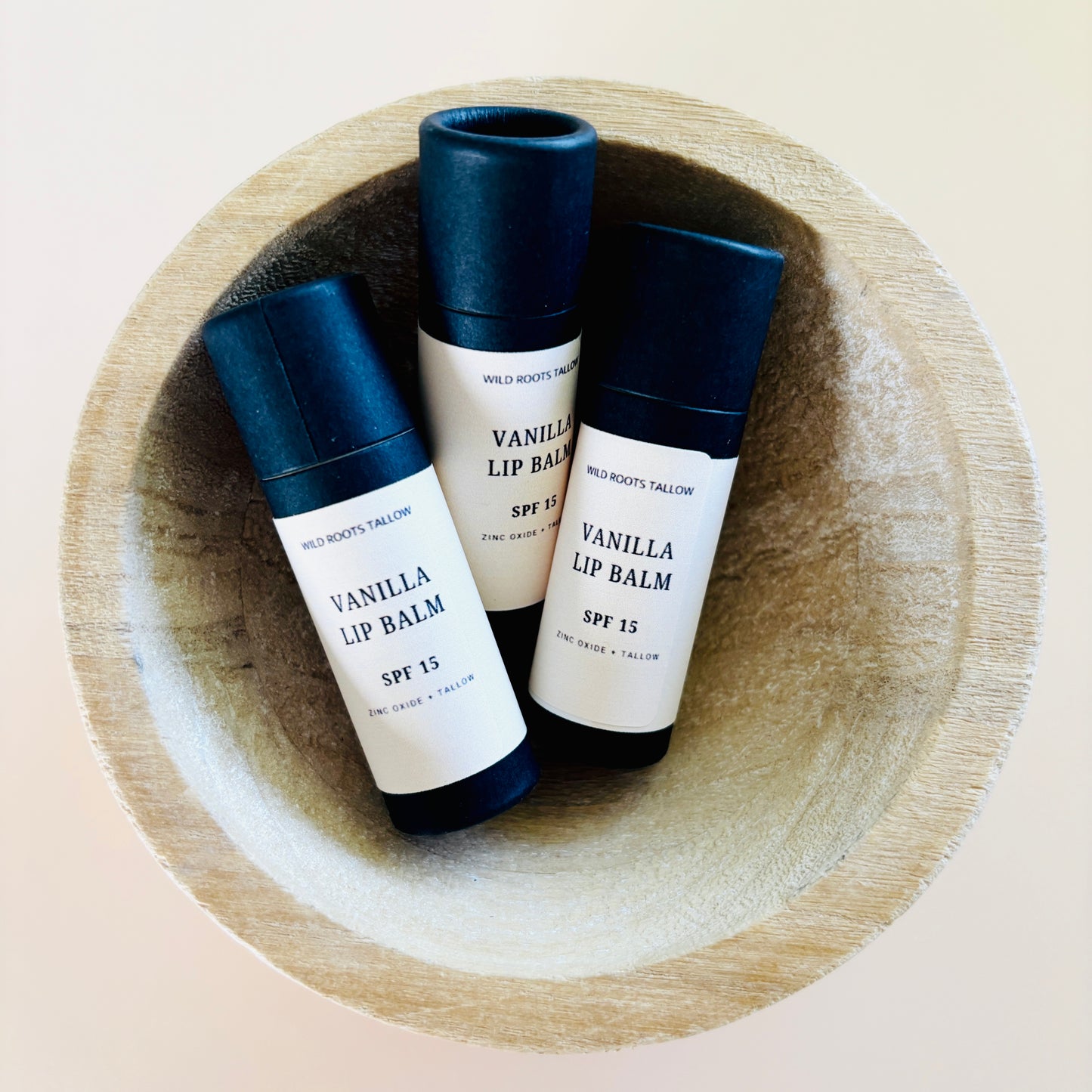 Vanilla Lip Balm SPF 15 Tallow Based