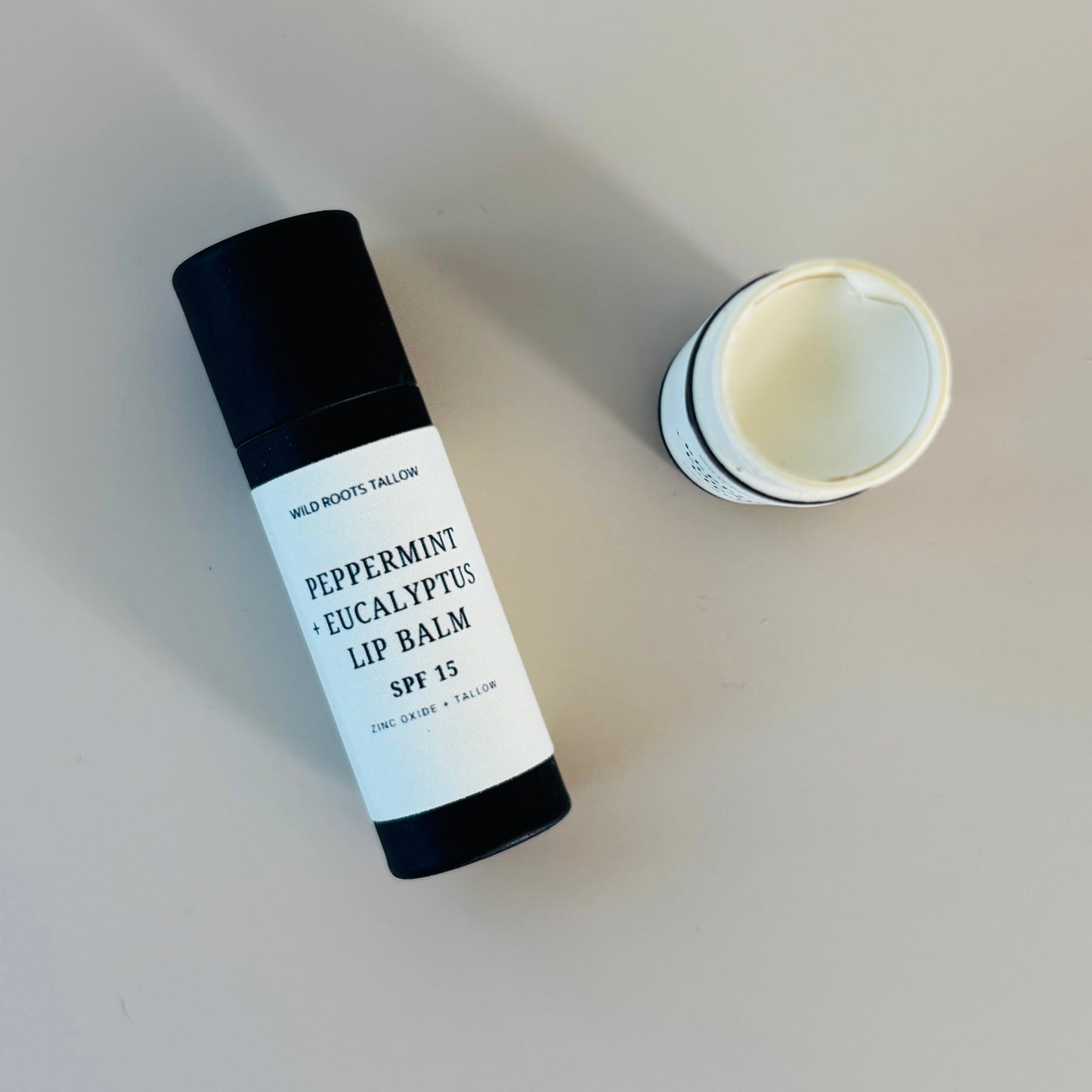 Peppermint + Eucalyptus Lip Balm SPF 15 Tallow Based