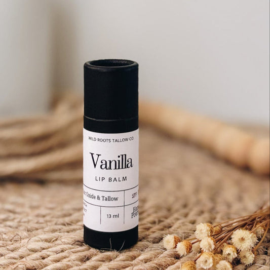 Vanilla Lip Balm SPF 15 Tallow Based