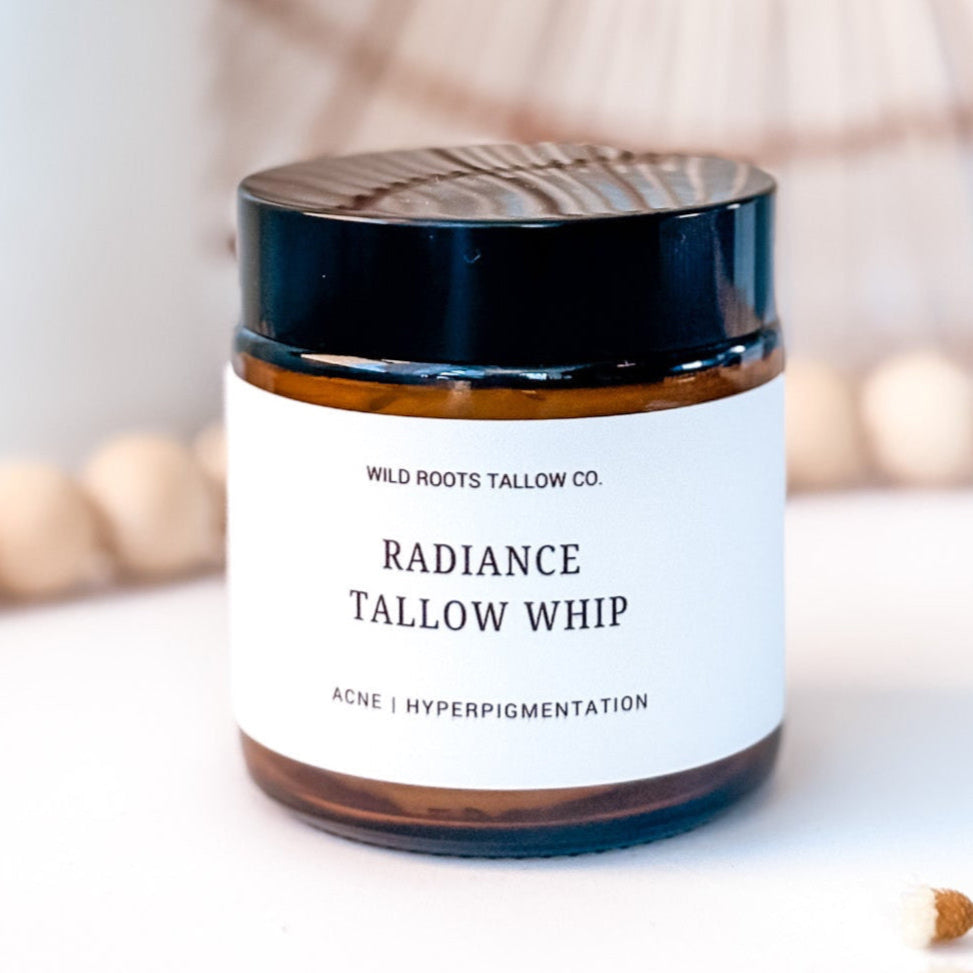 Radiance Beauty Whip | Blue Tansy + Neroli | Beef Tallow | Fights Acne, Aging, Hyperpigmentation