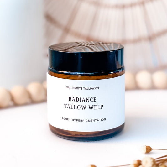 Radiance Beauty Whip | Blue Tansy + Neroli | Beef Tallow | Fights Acne, Aging, Hyperpigmentation