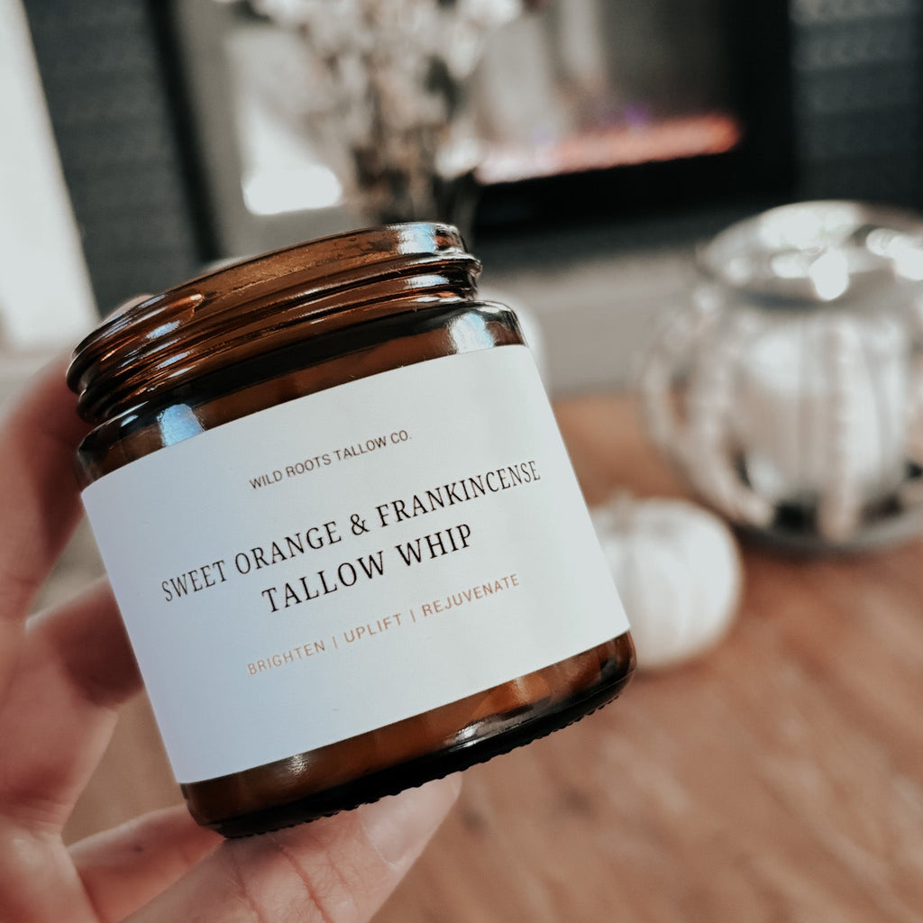 Sweet Orange, Clove, and Frankincense Tallow Whip