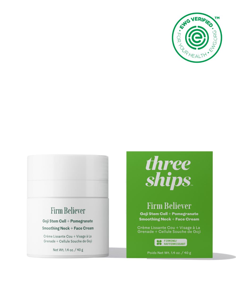 Firm Believer Goji Stem Cell + Pomegranate Smoothing Neck + Face Cream