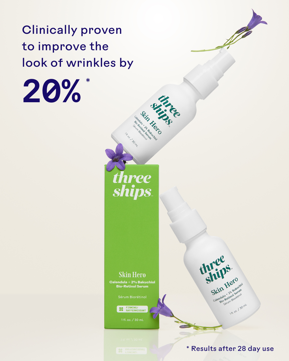 SkinHero™ Calendula + 2% Bakuchiol Bio-Retinol Serum