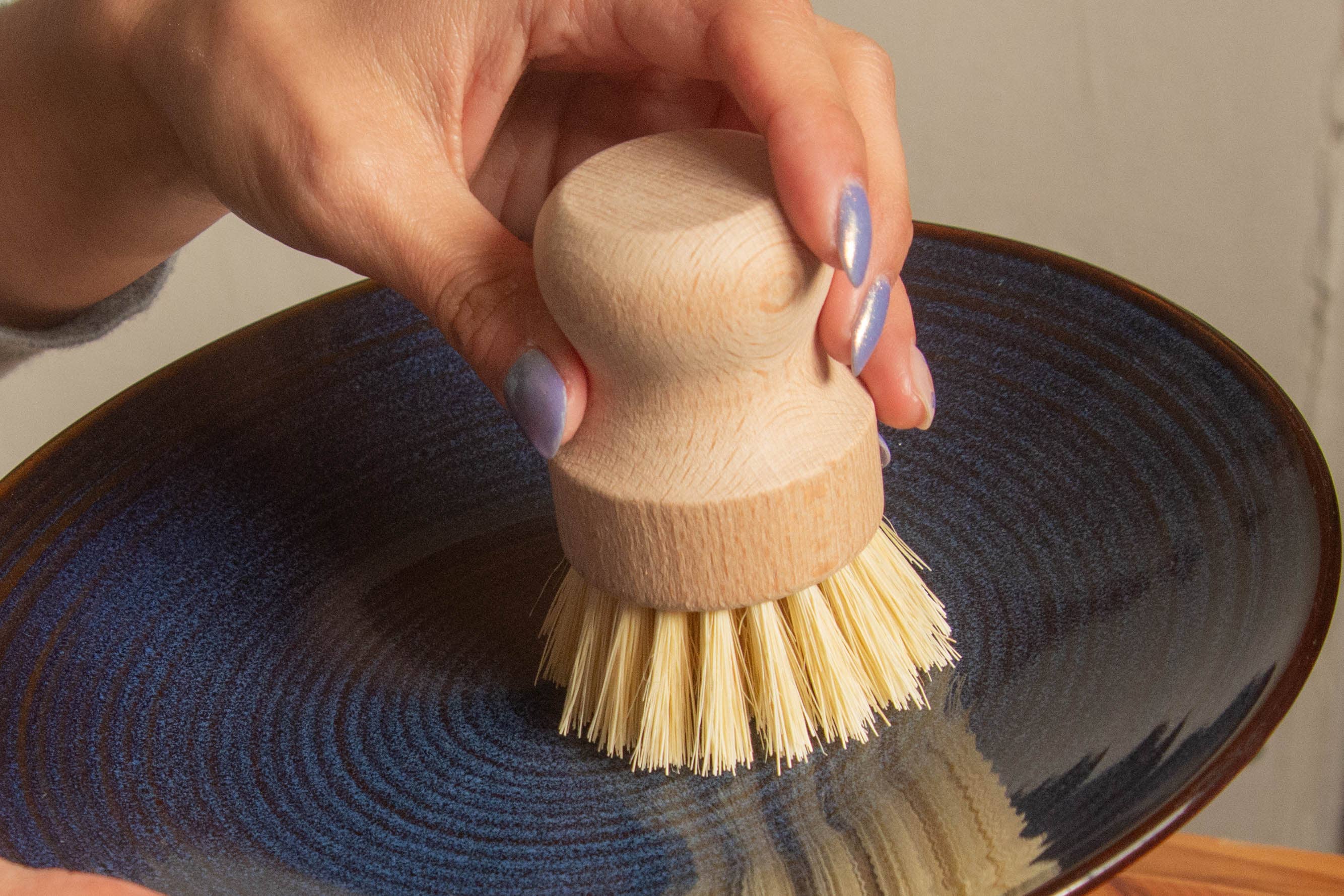 CASA AGAVE® Dish Brush White Teakwood - No Tox Life